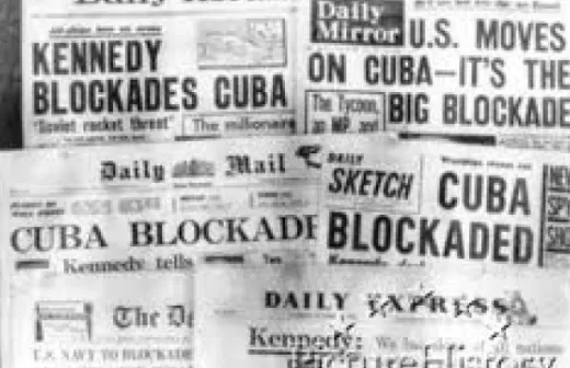 De eenstemmigheid van de media over de crisis in Cuba in 1962 is een kopie van de hedendaagse berichtgeving over Irak, Afghanistan, Lybië, Iran, China ... Foto: Public Domain