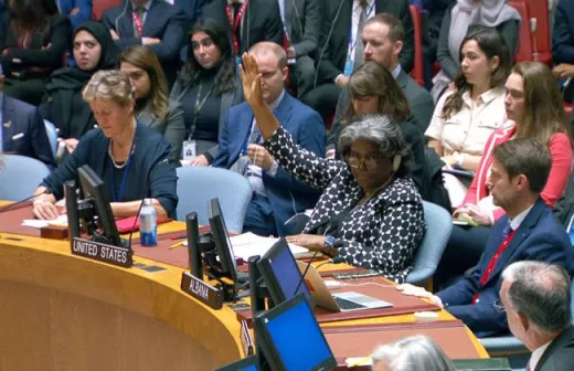 Tweemaal stemden de VS een VN-Resolutie weg met hun veto in VN-Veiligheidsraad, die oproept tot een staakt-het-vuren in Gaza. UN Photo