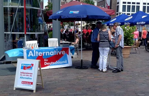 AfD op een markt in Bochum. foto: Ziko #noAfD van Dijk, Creative Commons Attribution-Share Alike 3.0