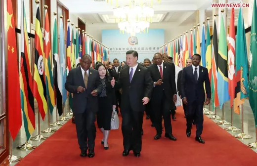 Top in Beijing van het Forum on China-Africa Cooperation (FOCAC). Foto: Xinhua, Pang Xinglei.