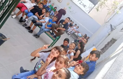 Kinderen in een vluchtelingenkamp in Bethlehem. Foto: Karama.