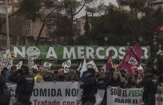Manifestatie tegen Mercosur-akkoord in Madrid. Foto: Vox España, Public Domain