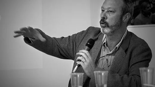 Blommaert, de docent (Foto Christophe Legasse)
