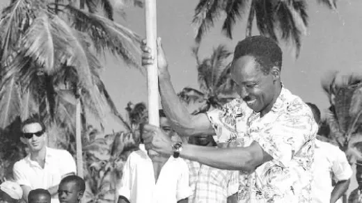 Julius Nyerere, de eerste president van Tanzania en één van de kopstukken van de anti-koloniale beweging in Afrika