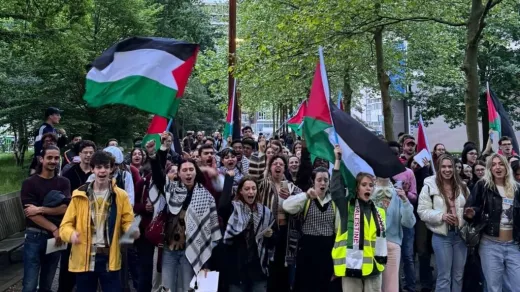 Protestmars in Tilburg. Foto: universonline.nl