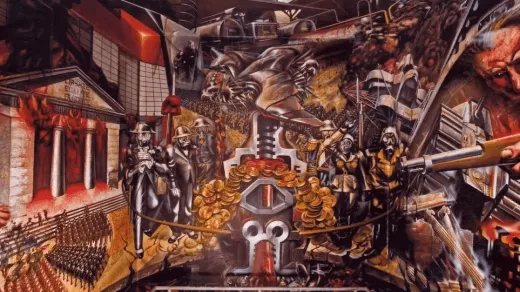 De bourgeoisie. Schilderij David Alfaro 