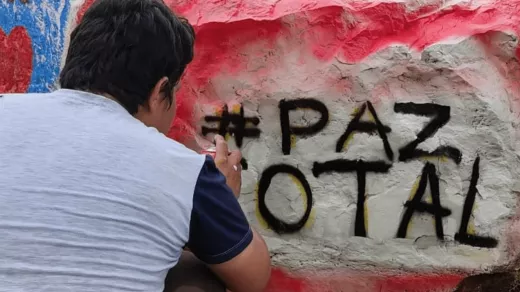 Grafiti 'Paz Total' in Colombia. Foto: Razón pública