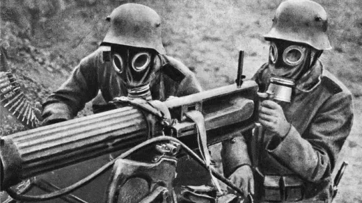Industriële en chemische oorlogsvoering tijdens de Eerste Wereldoorlog. Foto: Public Domain