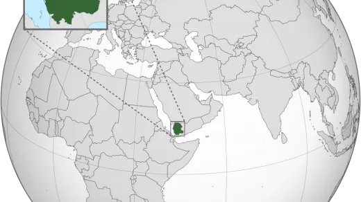 Deel van Jemen dat door Ansar Allah wordt gecontroleerd (groen). Map: Ecrusized/Public Domain