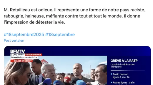 https://x.com/JLMelenchon/status/1968608259712901414