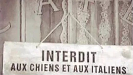Interdit aux chiens et aux Italiens