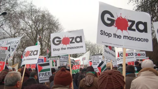 Gaza betoging London 2009