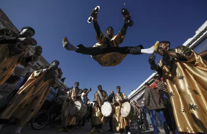Openingsparade Gnawa Festival Essaouira. Foto: Gnaoua Festival Essaouira