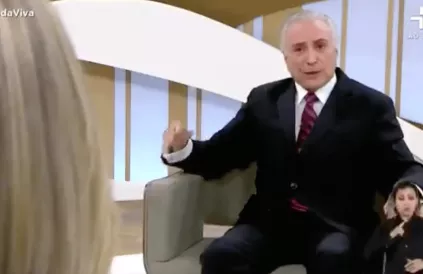 Michel Temer: "Ik nam niet deel aan de coup tegen Rousseff". Foto: Screenshot YouTube