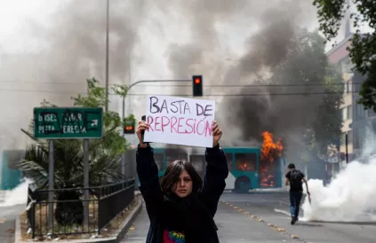 "Stop de repressie". Foto: ARI Asociación de Reporteros Independientes