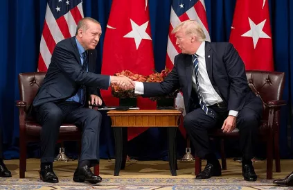 De Turkse president Erdogan an de Amerikaanse president Trump. Bron: U.S. federal government