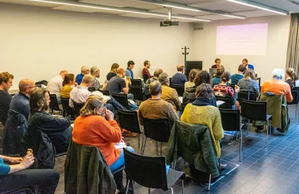 Voorstelling van het rapport door FairFin en Arbeid en Milieu. Foto: Stefaan Van Parys / FairFin