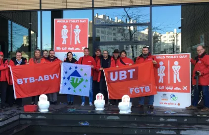BTB-actie van 19 november 2019. Foto: BTB/ABVV