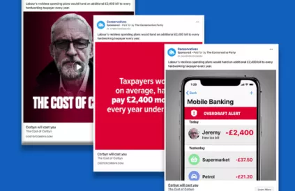 Foto: Screenshot bbc.com, compilatie Tweets van de Conservative Party