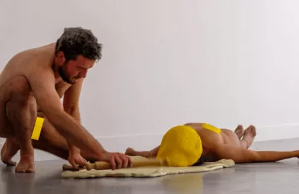 "Geen kunst zonder kunstenaars." Protestperformance, NICC reclaimt M HKA.
