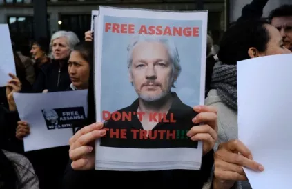 Foto: Twitter Free Assange Nederland @FreeNederland
