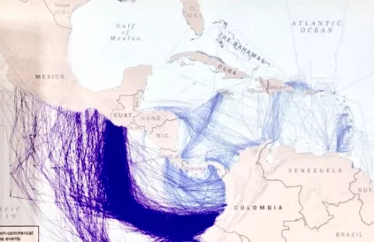 Deze kaart werd door US Coast Guard in 2017 aan de Senaat getoond.