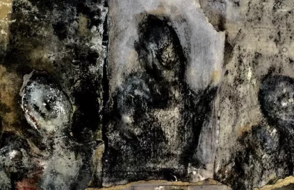 'Rites 1', Joëlle Evita, tekening, ca 2017 (Courtesy Wouter De Bruycker Fine Arts &amp; gallery