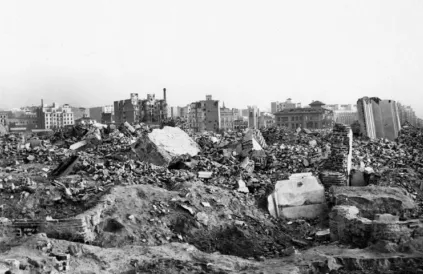 De verwoesting van Madrid tijdens de burgeroorlog. Foto: Public Domain