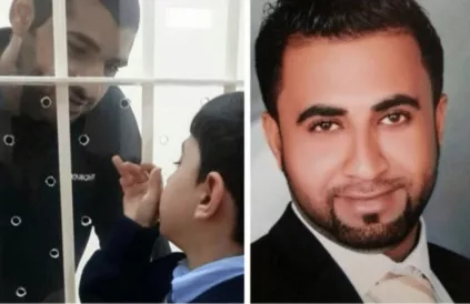 Mohammed Ramadhan, 37, en Hussein Mousa, 34, riskeren de doodstraf voor hun deelname aan de Arabische Lente van 2011 in Bahrein. Foto: Twitter