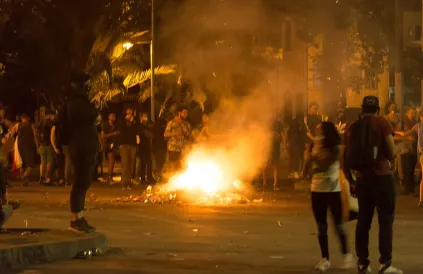 Protesten in Santiago de Chile. Foto: Carlos Figueroa/CC BY-SA 4:0