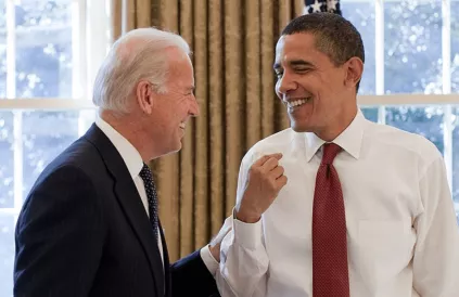 Joe Biden met Obama in 2009. Foto: Pete Souza/whitehouse.gov/Public Domain