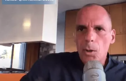 Yanis Varoufakis. Foto: screenshot YouTube Lannan Institute/Haymarket Books