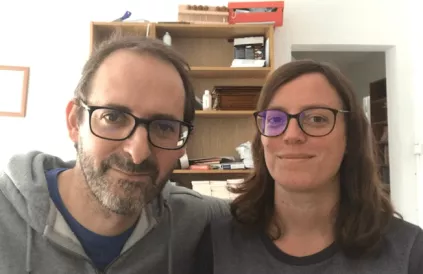 Coline Pierré en Martin Page runnen samen onbezoldigd Monstrograph, waar 'Moi, les hommes, je les déteste' eerst verscheen in augustus 2020. Foto: actualitte.com