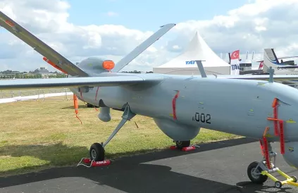 TAI Anka UAV op de Farnborough Air Show (2014) (foto: MilborneOne)