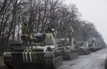 Tanks in de Donbas, 2015. Foto: OSCE Special Monitoring Mission to Ukraine
