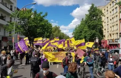Betoging van de actiegroepen in Berlijn. Foto: dwenteignen.de

