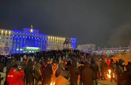 De eerste protesten in Kazakhstan verliepen vreedzaam. Foto: Esetok/CC BY-SA 4:0