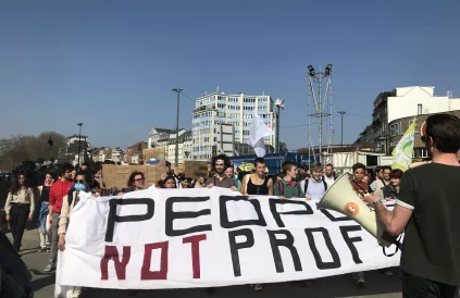 Klimaatbetoging 25 maart Brussel #PeopleNotProfit Foto: Evi Van Thienen