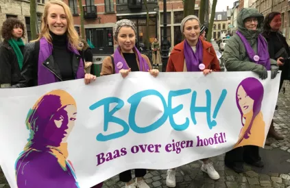 BOEH! op de Internationale Vrouwendag 2020. Foto: boeh.be