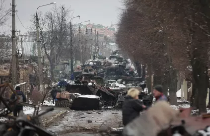 Vernield Russisch militair materieel (Foto: UKRINFORM/Public Domain