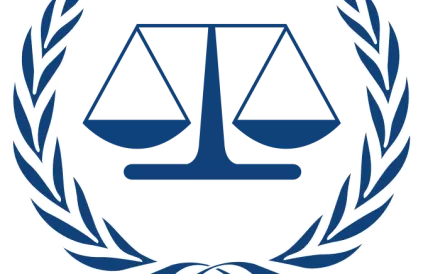 Logo van het Internationaal Strafhof in Den Haag. Bron: Afrank99, Wikipedia