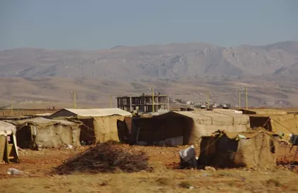 Vluchtelingenkamp voor Syrische vluchtelingen in Libanon. Foto: Wikimedia Commons
