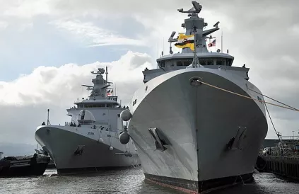 Schepen van de zeemacht van Brunei tijdens een vorige RIMPAC-oefening in 2022, foto publek domein.