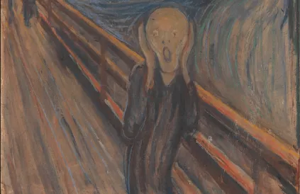 Schilderij De Schreeuw van Edvard Munch (1893). Public Domain