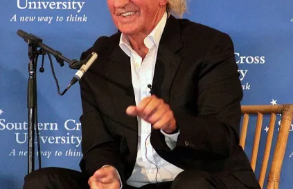 John Pilger. Foto: SCU Media Students
Creative Commons Attribution 2.0