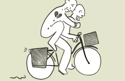Voor altijd. Illustratie: Stien  Verbelen