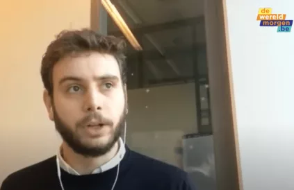Bas van Weegberg (FNV): "Gewoon doen. Word lid van de vakbond". Foto: DeWereldMorgen.be