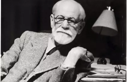 In this photo released by the Sigmund Freud Museum in Vienna former Austrian psychoanalyst Sigmund Freud is pictured in his working room in 1938. Austria and the world will be celebrating Sigmund Freud's 150th birthday on Saturday May 6, 2006. (AP Photo/S