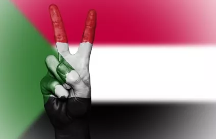 Vlag van Soedan. Afbeelding van David Peterson via Pixabay. 