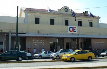 Treinstation Larisa. Foto: hellenictrain.gr